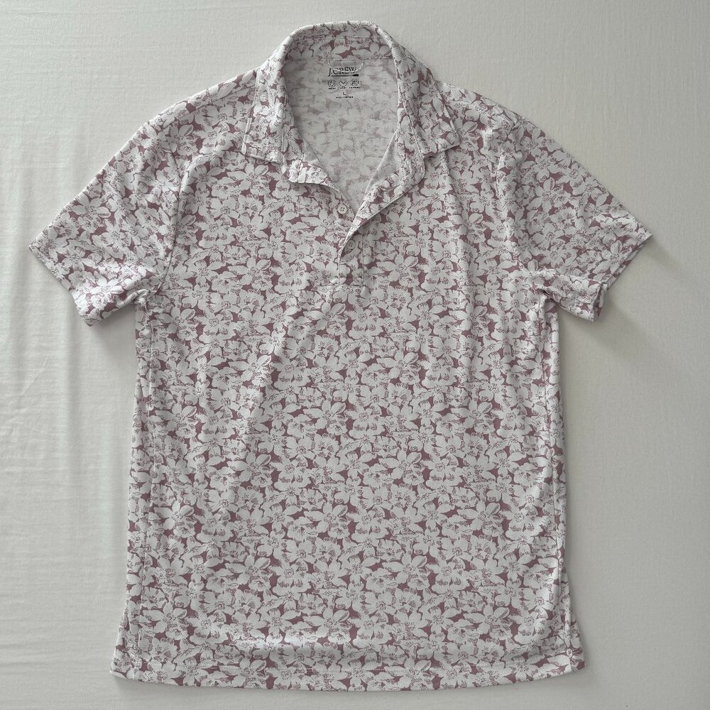J. Crew Men's Performance polo shirt with COOLMAX Large NEW!